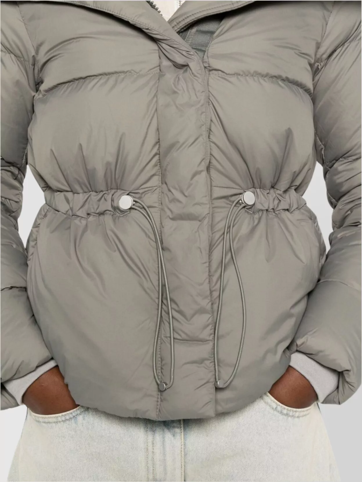 Canada Goose Hooded Padded Jacket Drawstring Waist