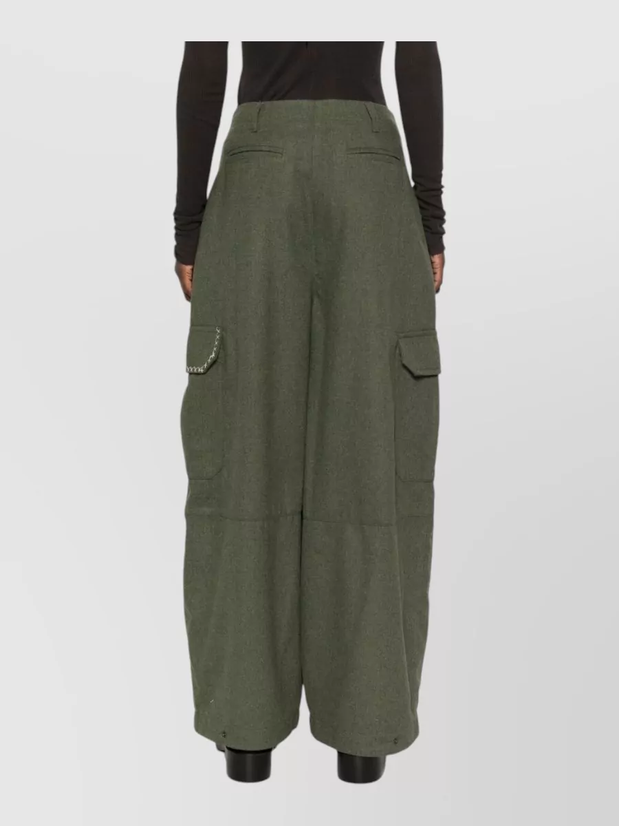 Front Street Pleated Wide-Leg Trousers