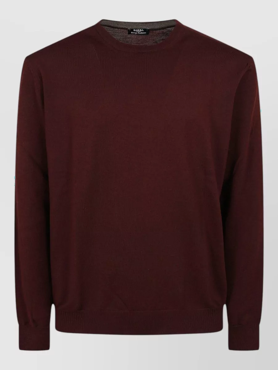 Barba Napoli Fine-knit wool crewneck sweater