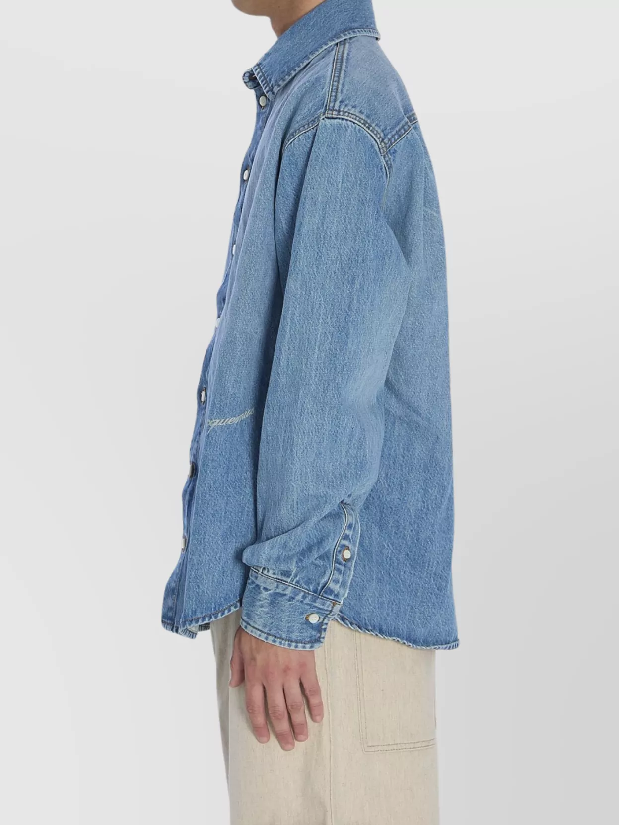 Jacquemus Simon Denim Shirt Featuring Back Yoke