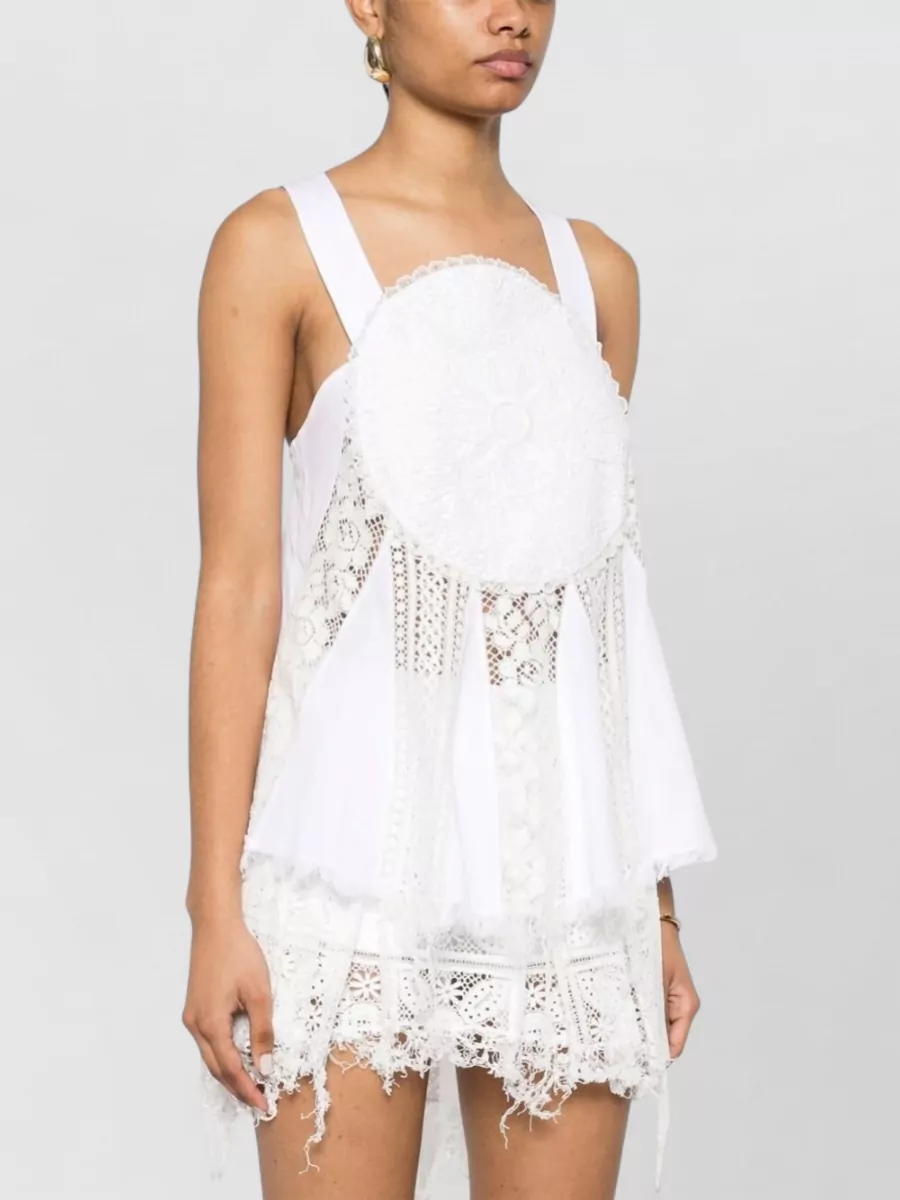 Loewe Paula's Ibiza Embroidered Cotton Sleeveless Top