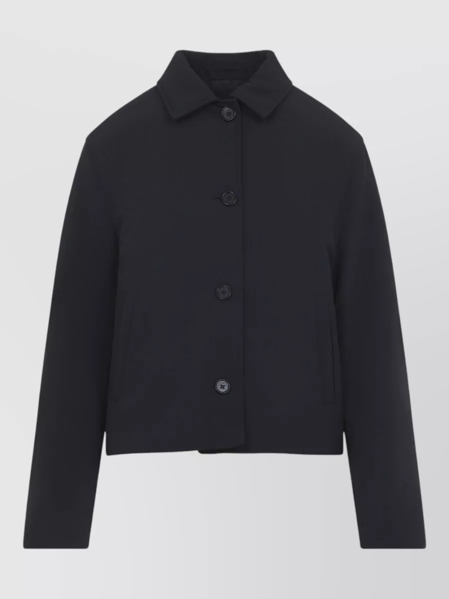 Jil Sander cropped single breasted jacket