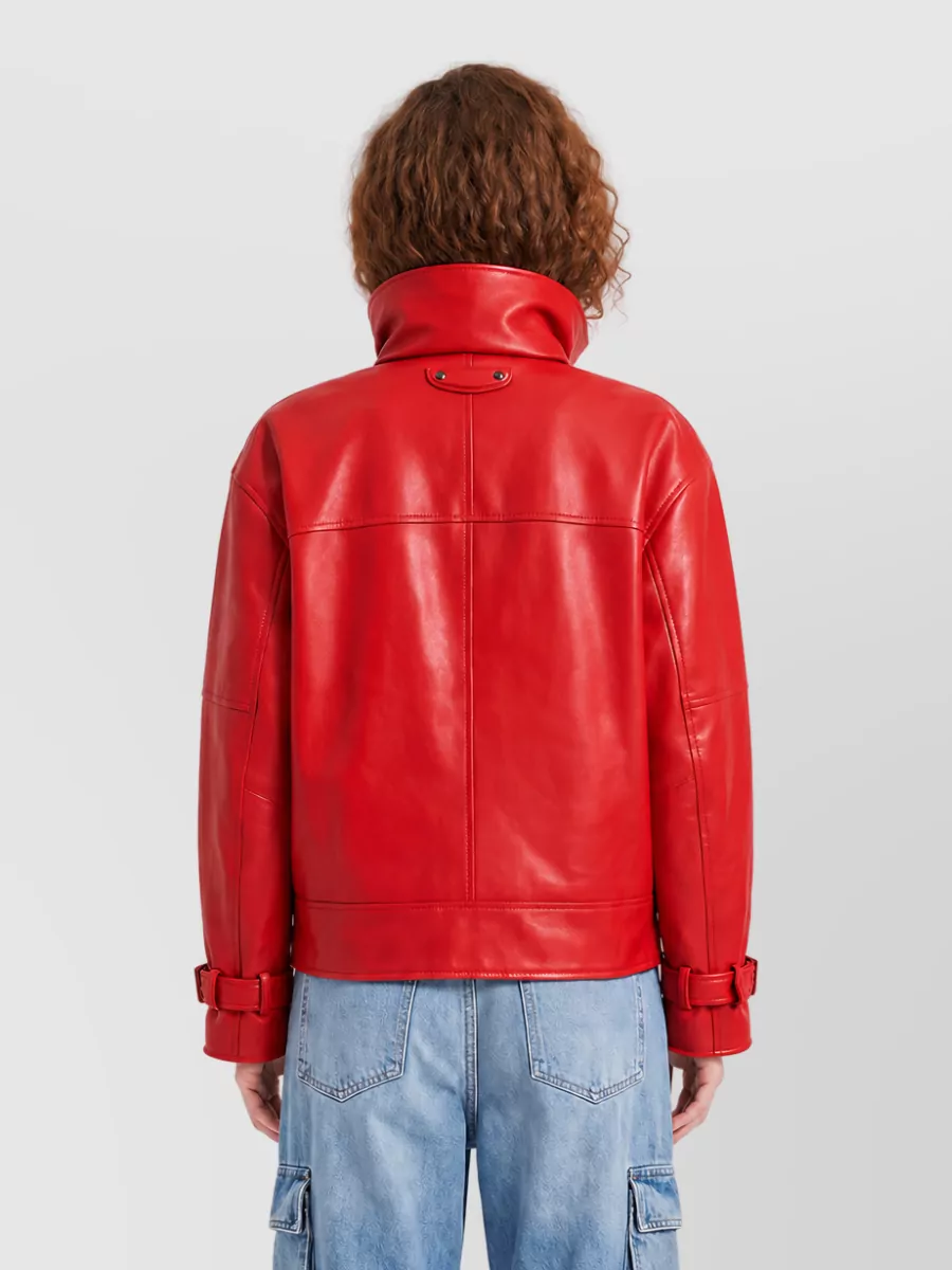 Balenciaga Leather Bomber Jacket