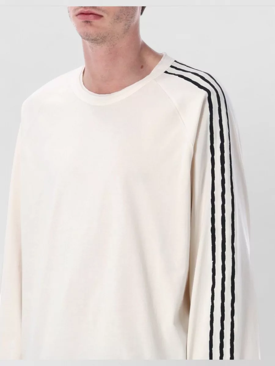 Y-3 Long Sleeve Stripe T-Shirt Crew Neck