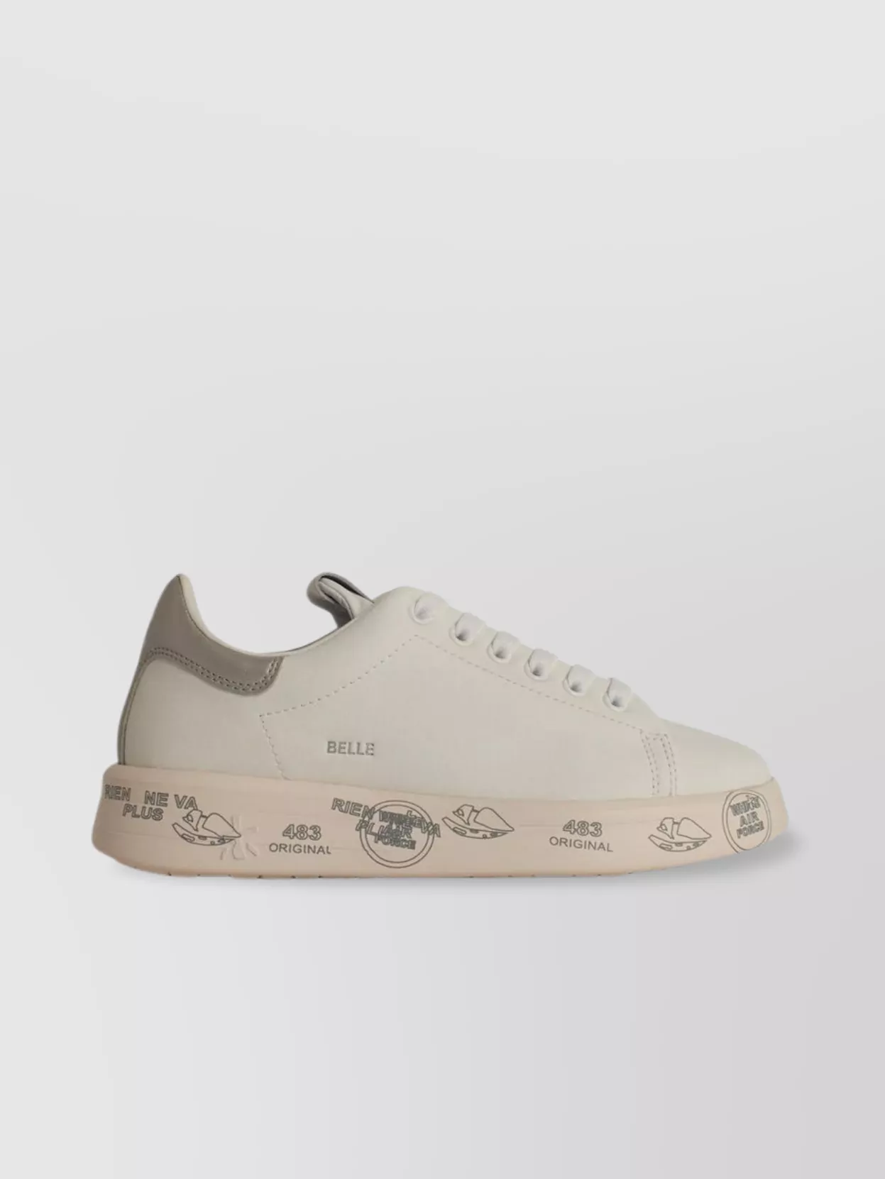 Premiata 'low-top Rubber Sole Sneakers In Leather'