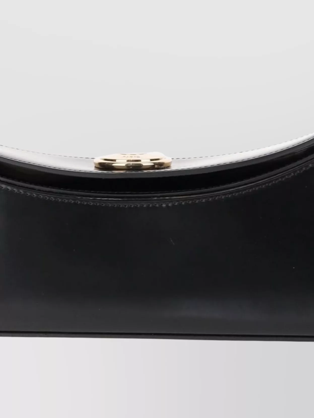 Jacquemus Curved Gold Handle Shoulder Bag