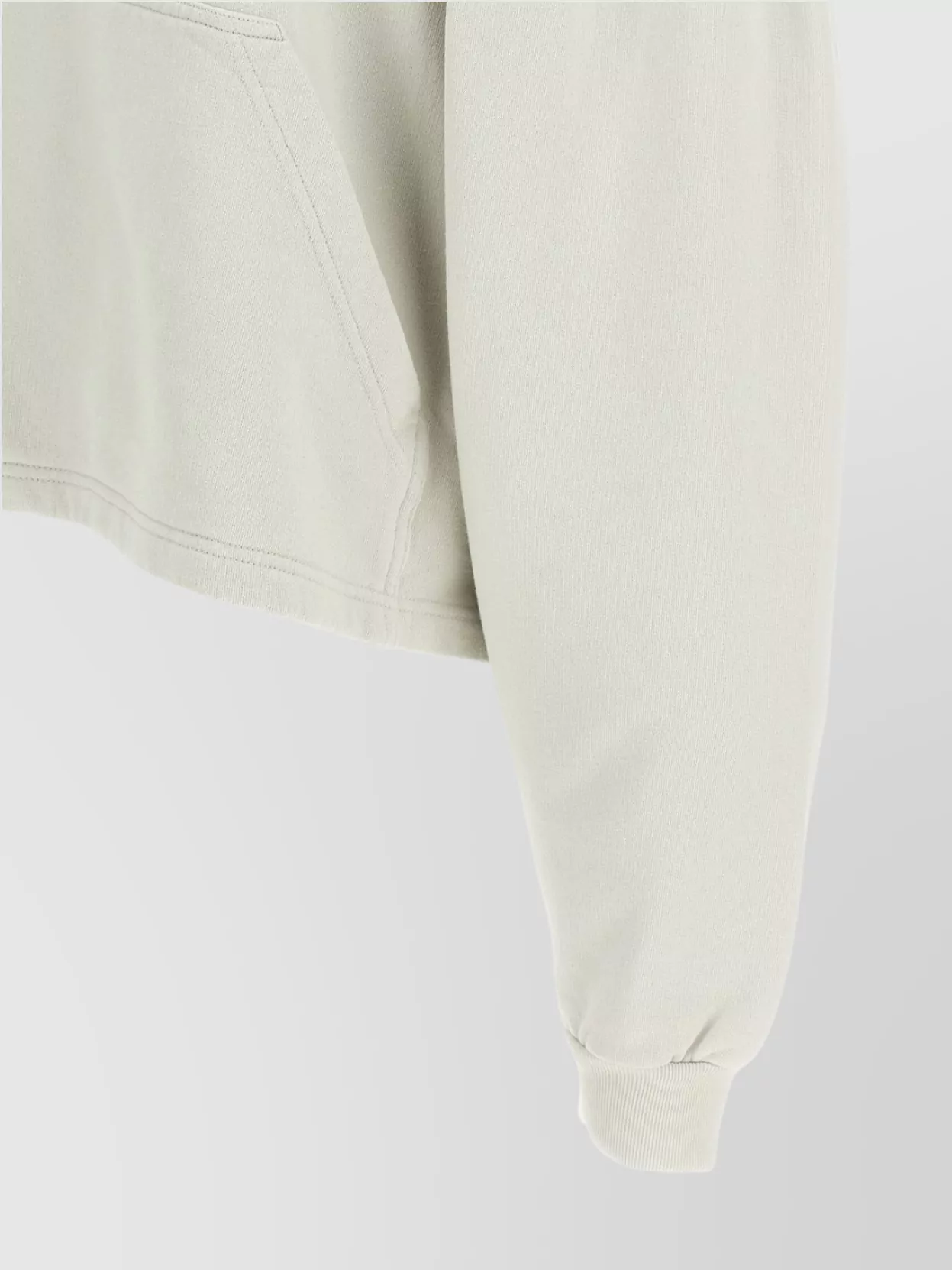 Balenciaga Logo Cropped Hoodie With Dropped Shoulders