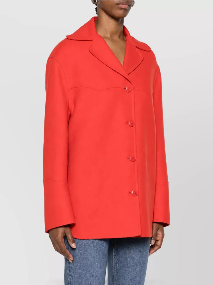 Ermanno Scervino Virgin Wool Single Breasted Coat