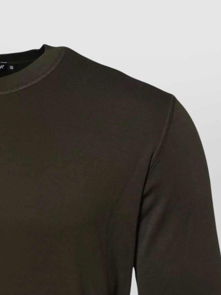 Dolce&Gabbana Cotton Long Sleeve Crew Neck T-Shirt