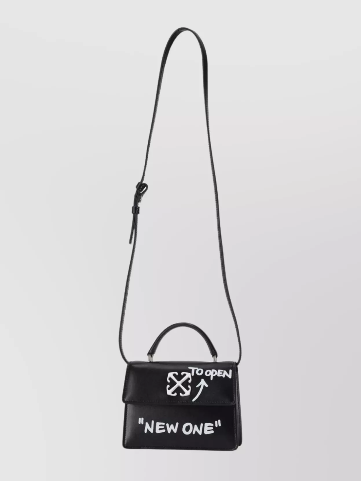 Off-white Mini Bag Jitney Baby Graphic Print In Black