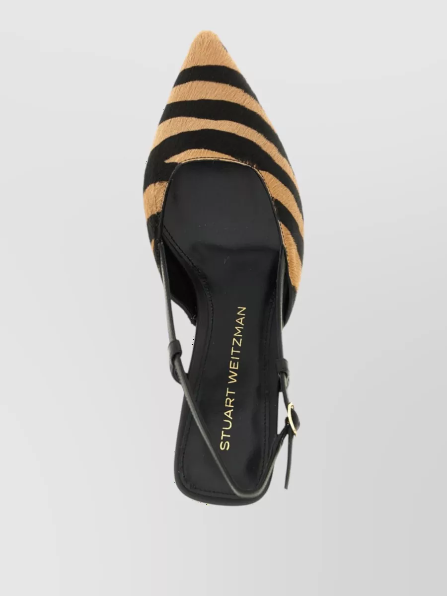 Stuart Weitzman Leather Slingback Mules