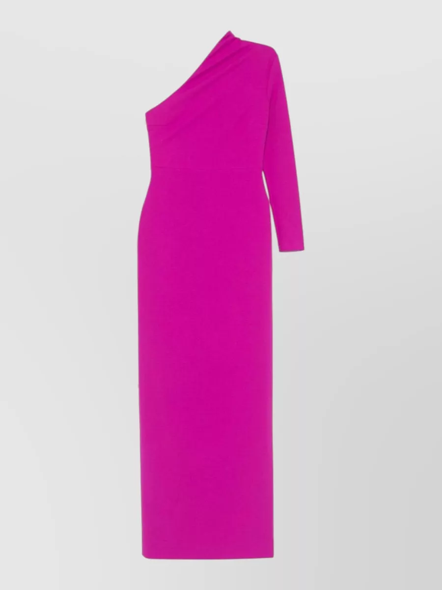 Solace London one-shoulder asymmetric long-sleeve maxi dress