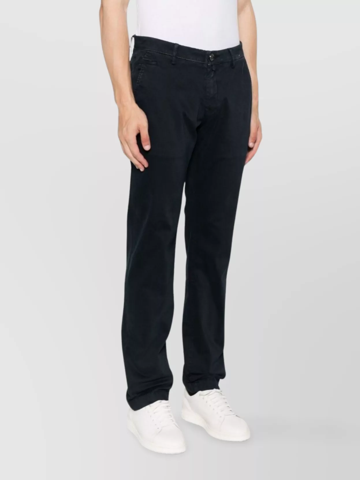 Jacob Cohen Slim Waist Denim Trousers With Pockets