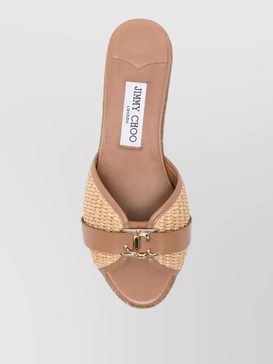 Jimmy Choo Rope Wedge Mules