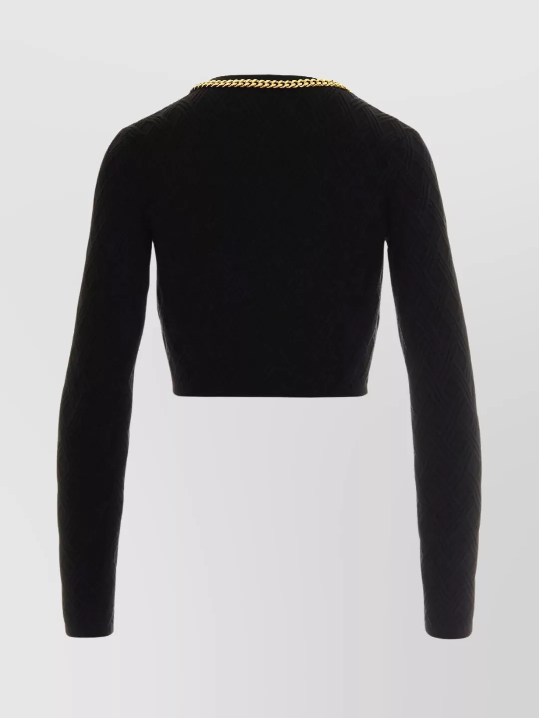Elisabetta Franchi Knitwear Chain Detail Cropped Length