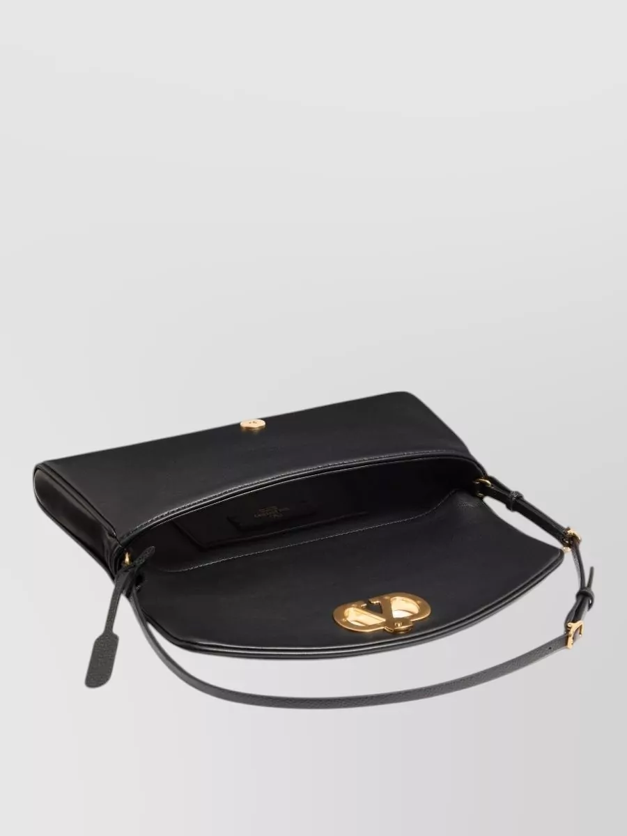 Valentino Garavani De Vain Small Leather Clutch Bag