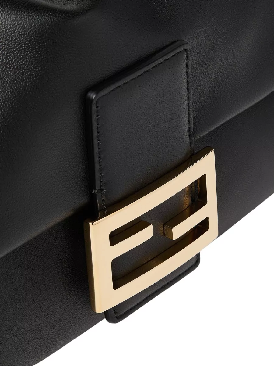 Fendi Baguette Medium Leather Clutch Bag