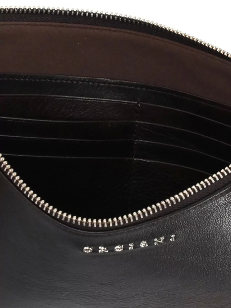 Orciani Leather Clutch Bag