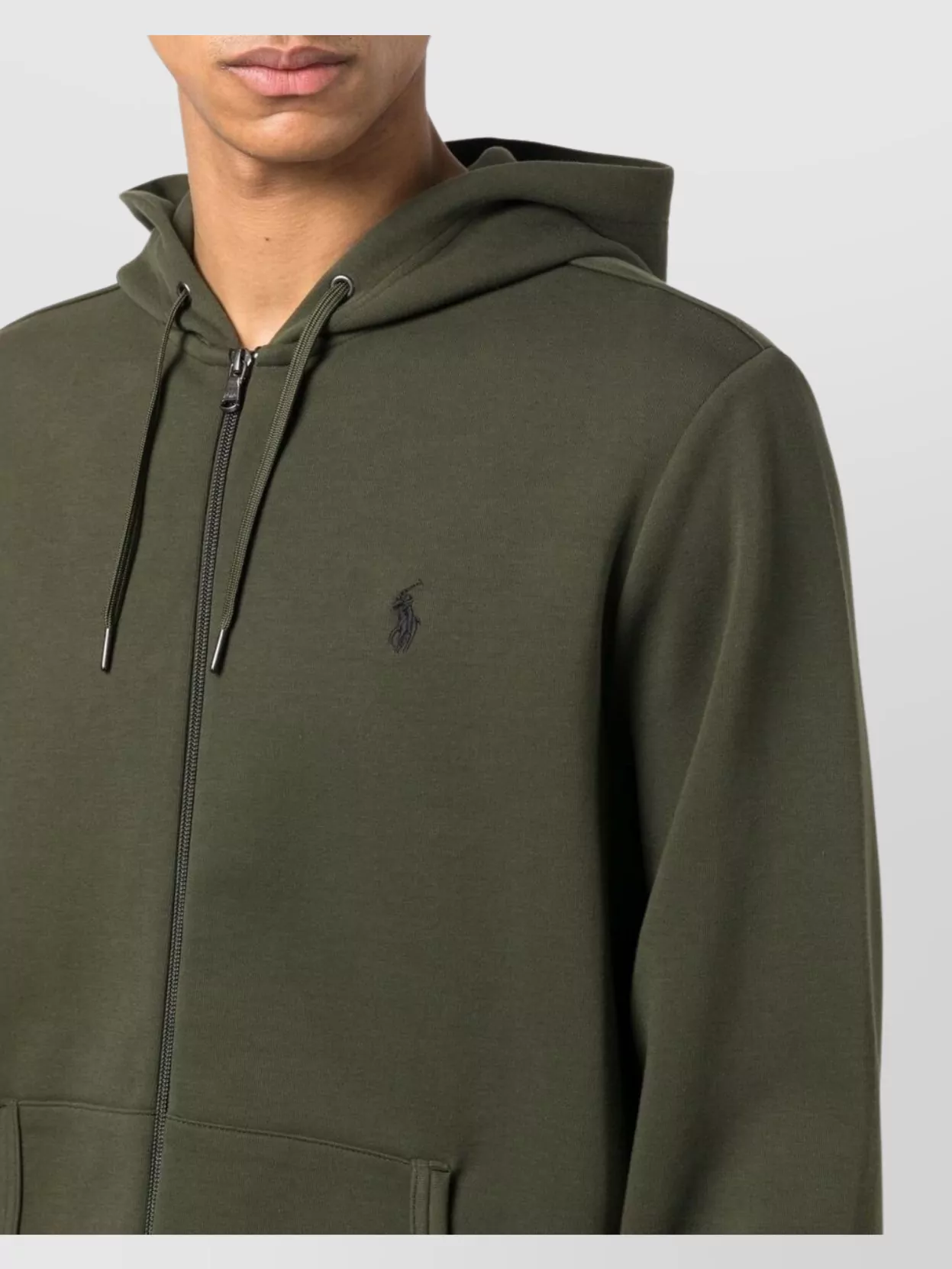 Ralph Lauren Cotton Blend Logo Hooded Sweatshirt With Pockets