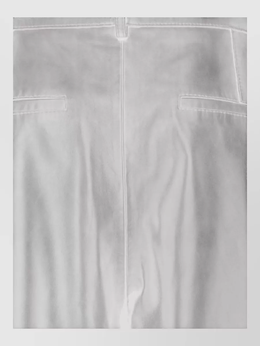 Parosh Leather Wide-Leg Trousers