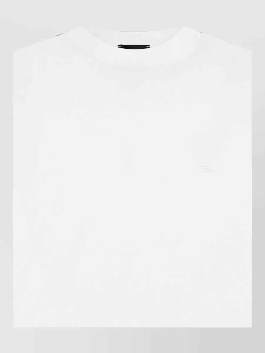 Emporio Armani embroidered logo cotton t-shirt