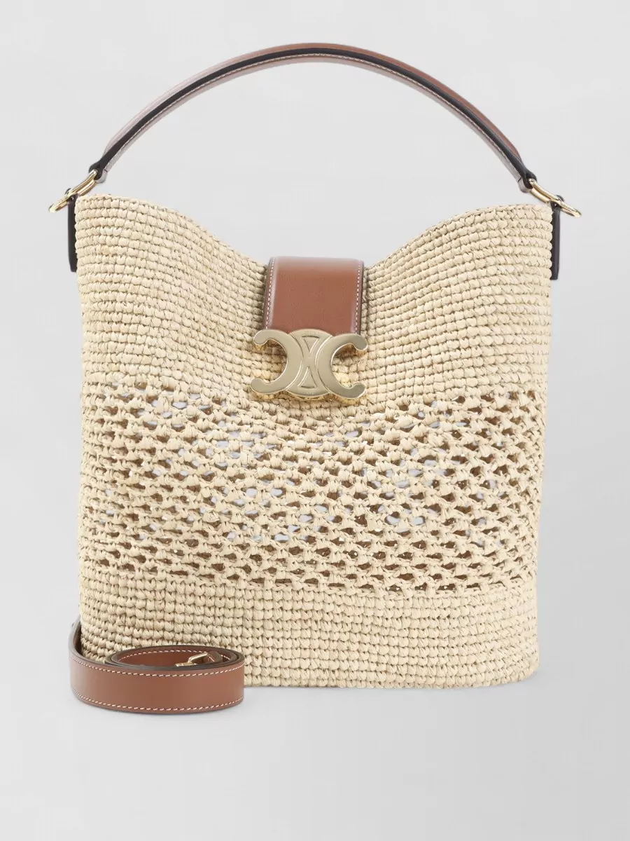 Celine Raffia Bucket Bag