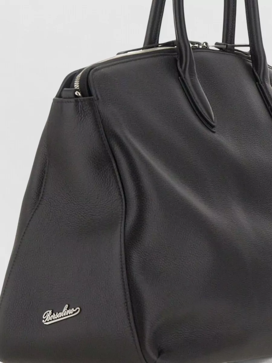 Borsalino Leather Travel Bag