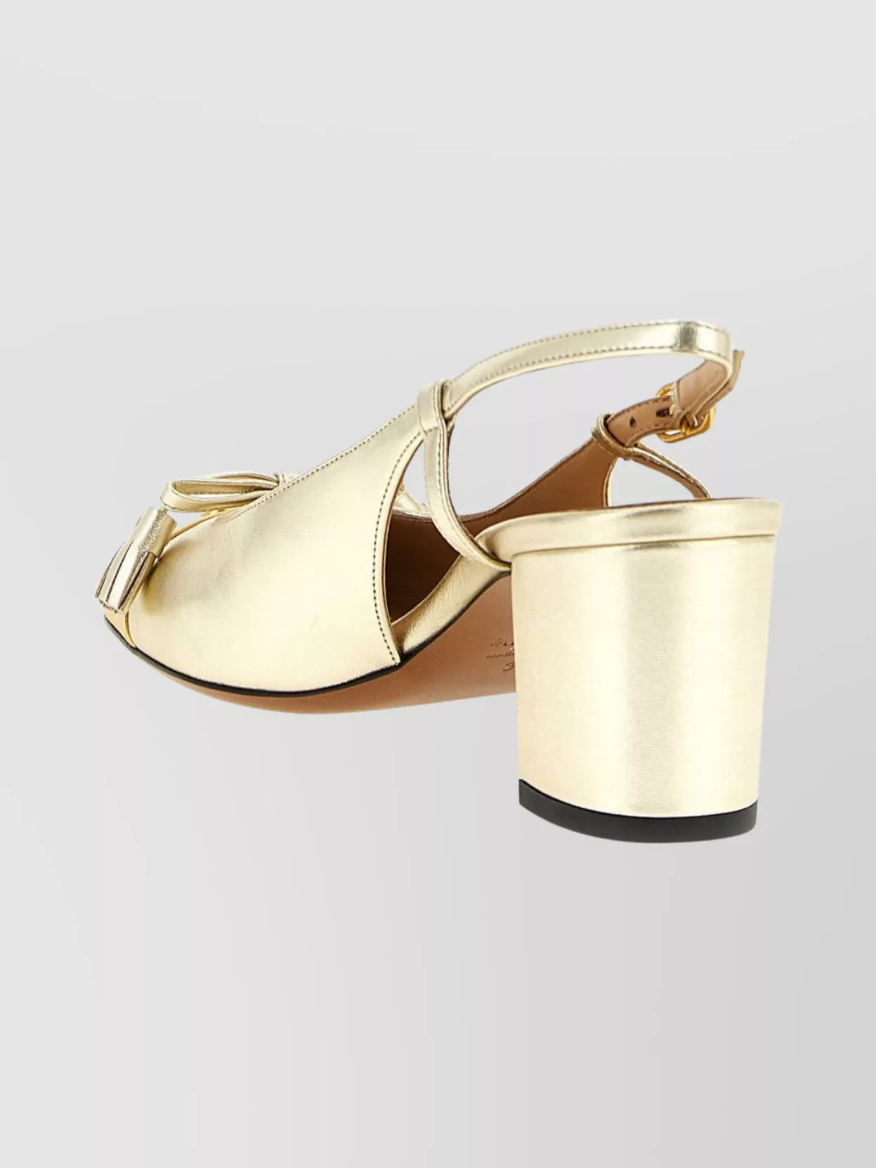 Valentino Slingback Pumps With Bow And Block Heel In Multi