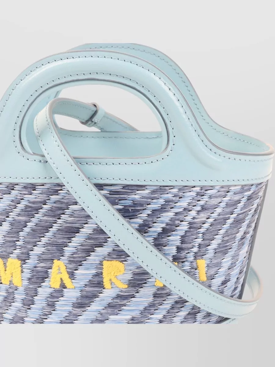Marni Tropicalia Micro Raffia-Effect Mini Bag