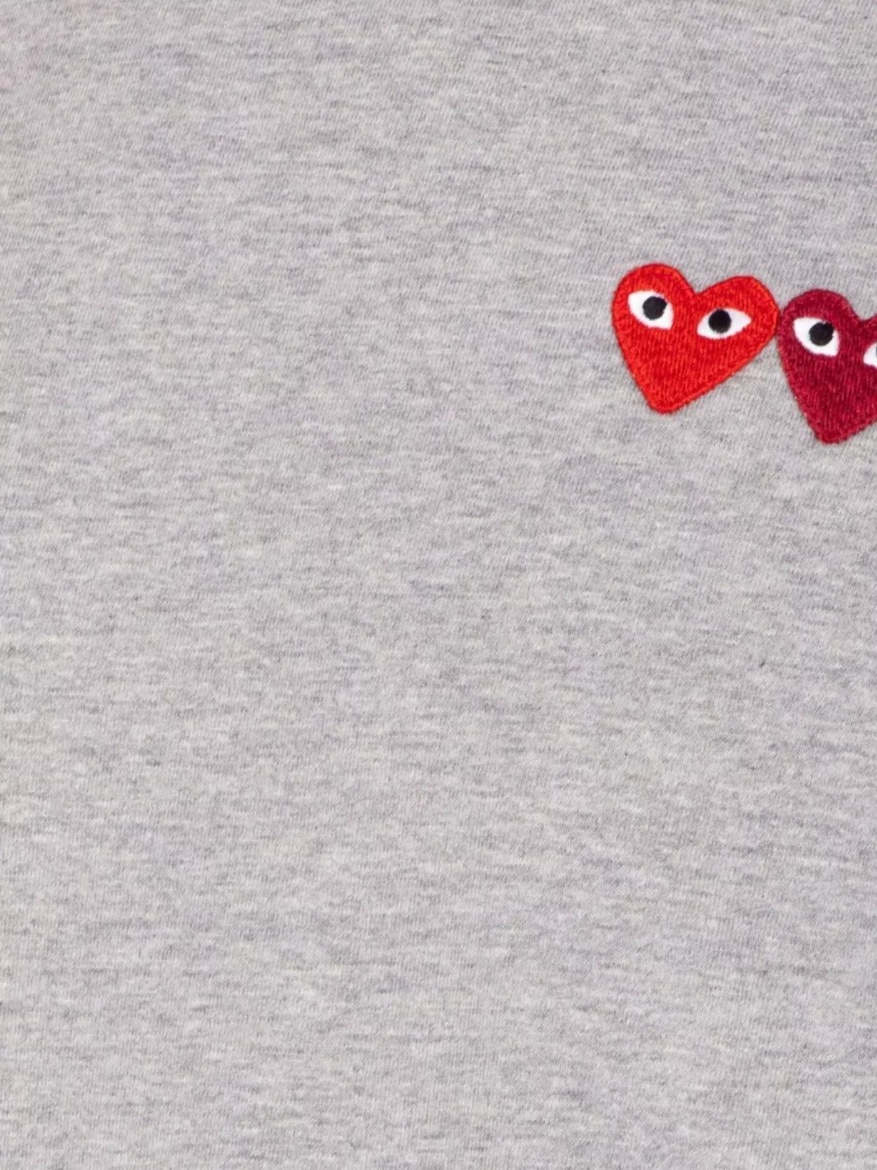 Comme Des Garçons Play Heart Patch Logo Crewneck T-Shirt