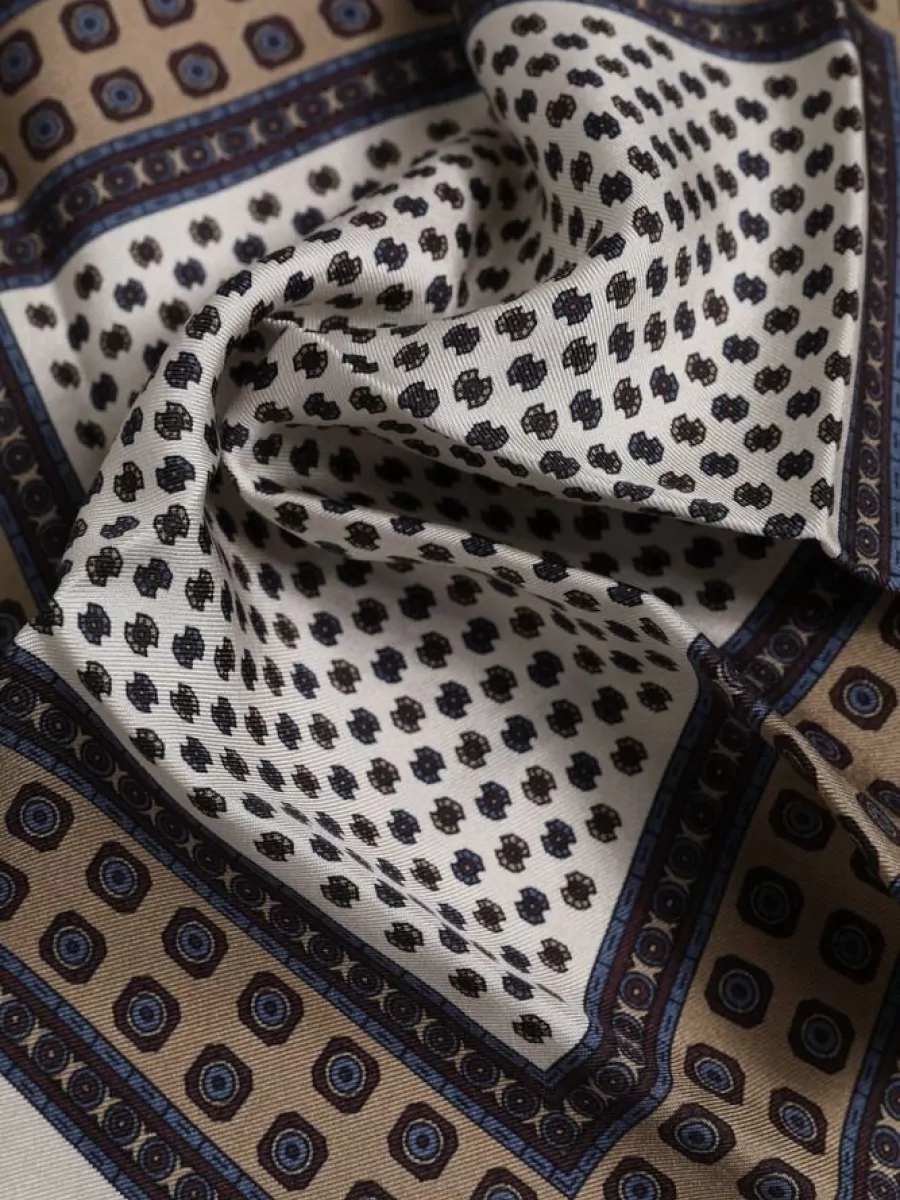 Dolce&Gabbana Silk Printed Pocket Square
