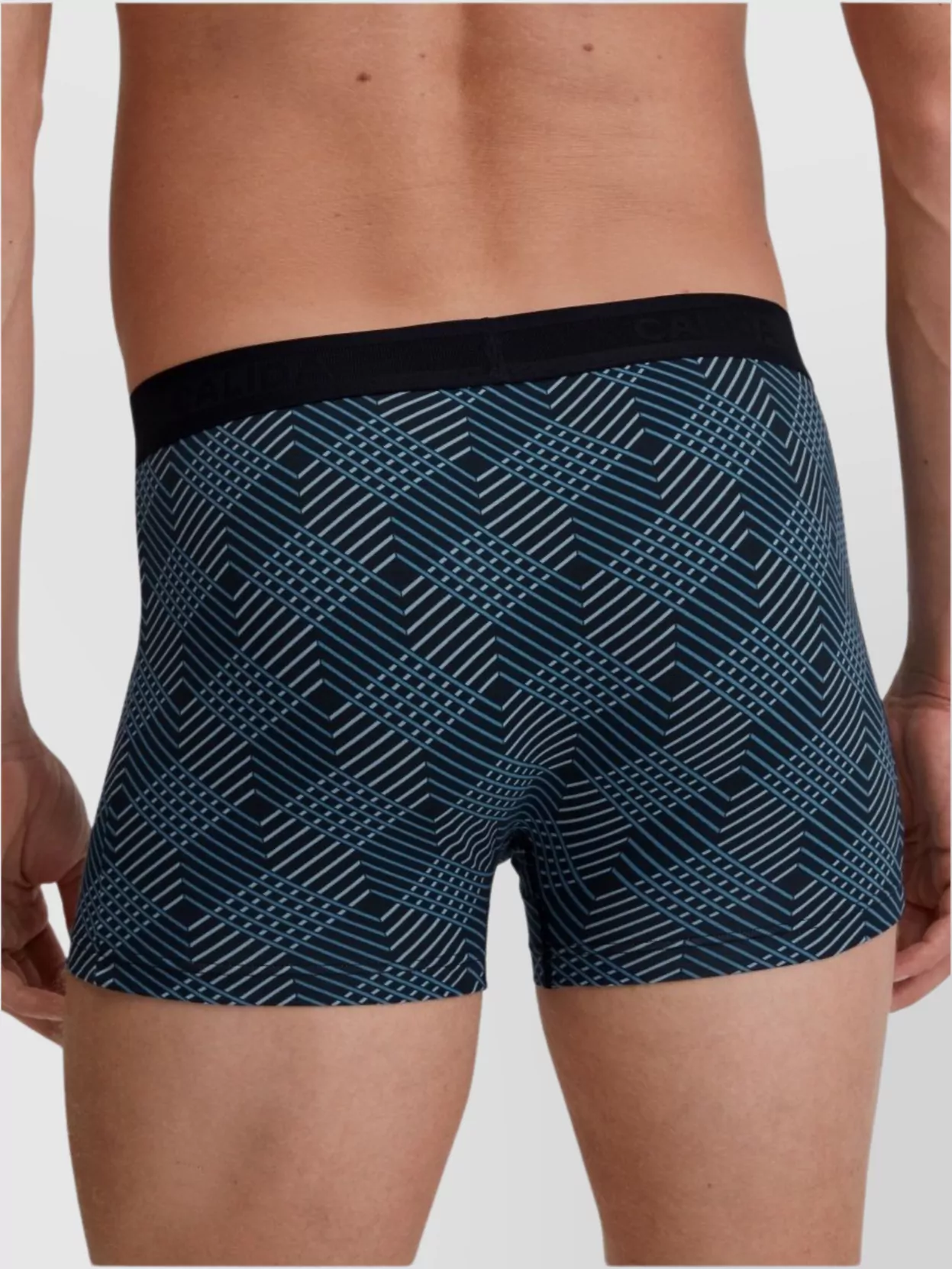 Calida Waistband Stretch Geometric Pattern Underwear Socks