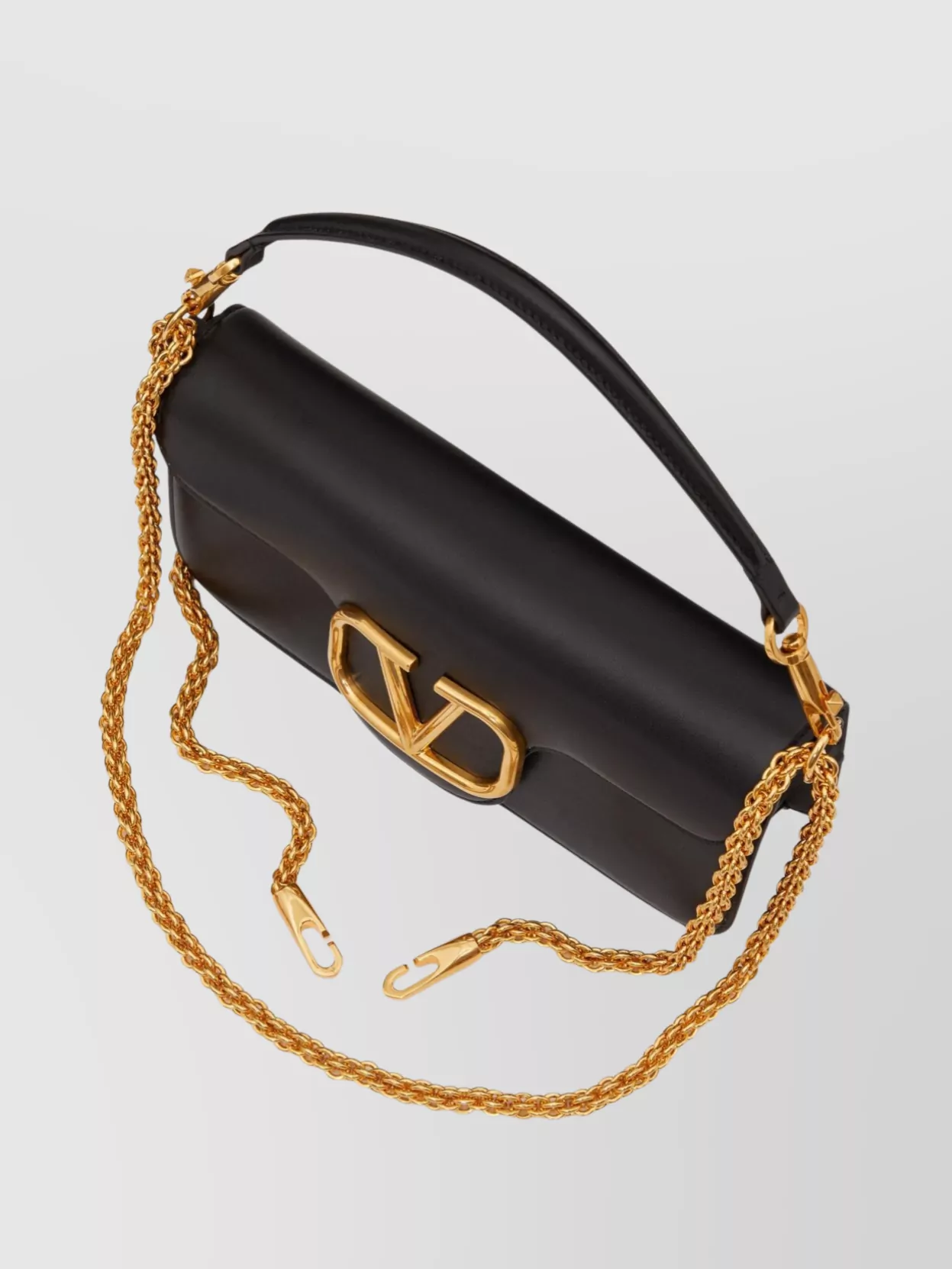 Valentino Garavani Locò Calf Leather Shoulder Bag