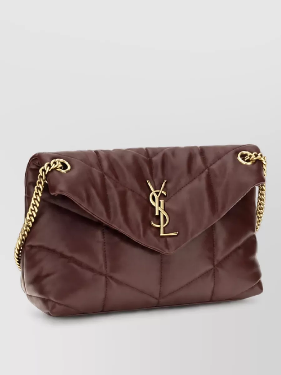 Saint Laurent na lamb leather clutch bag