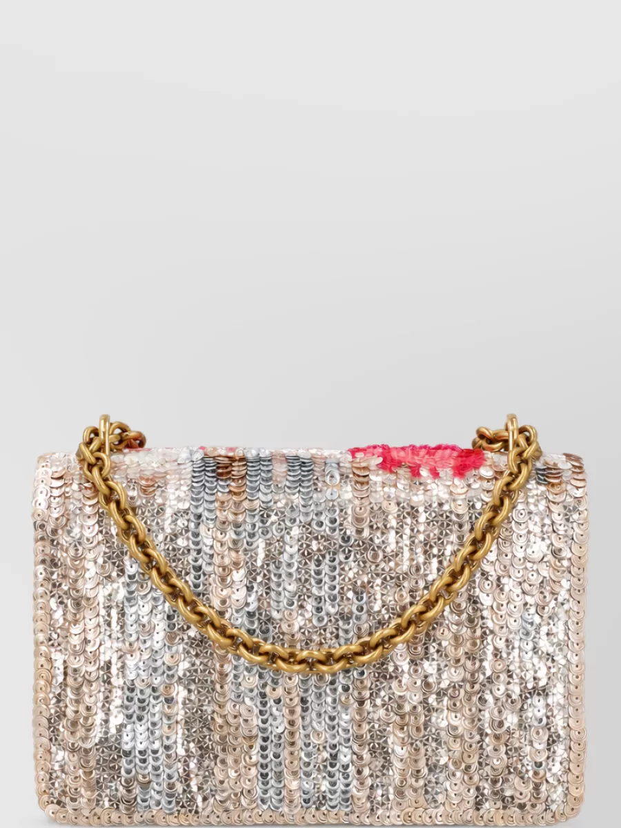 Valentino Garavani vain small sequin clutch bag
