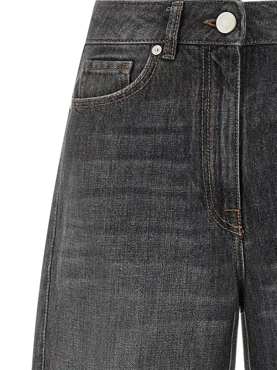 Peserico Denim High-Rise Tapered Jeans