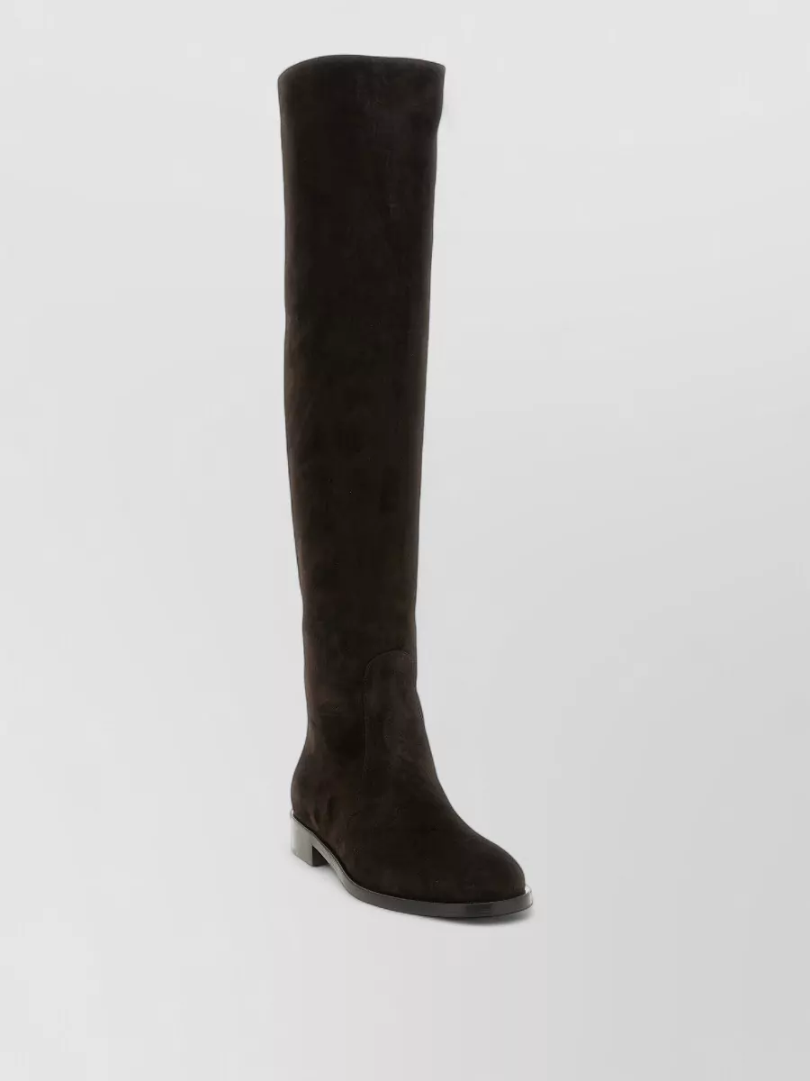 Gianvito Rossi Suede Leather High Boots