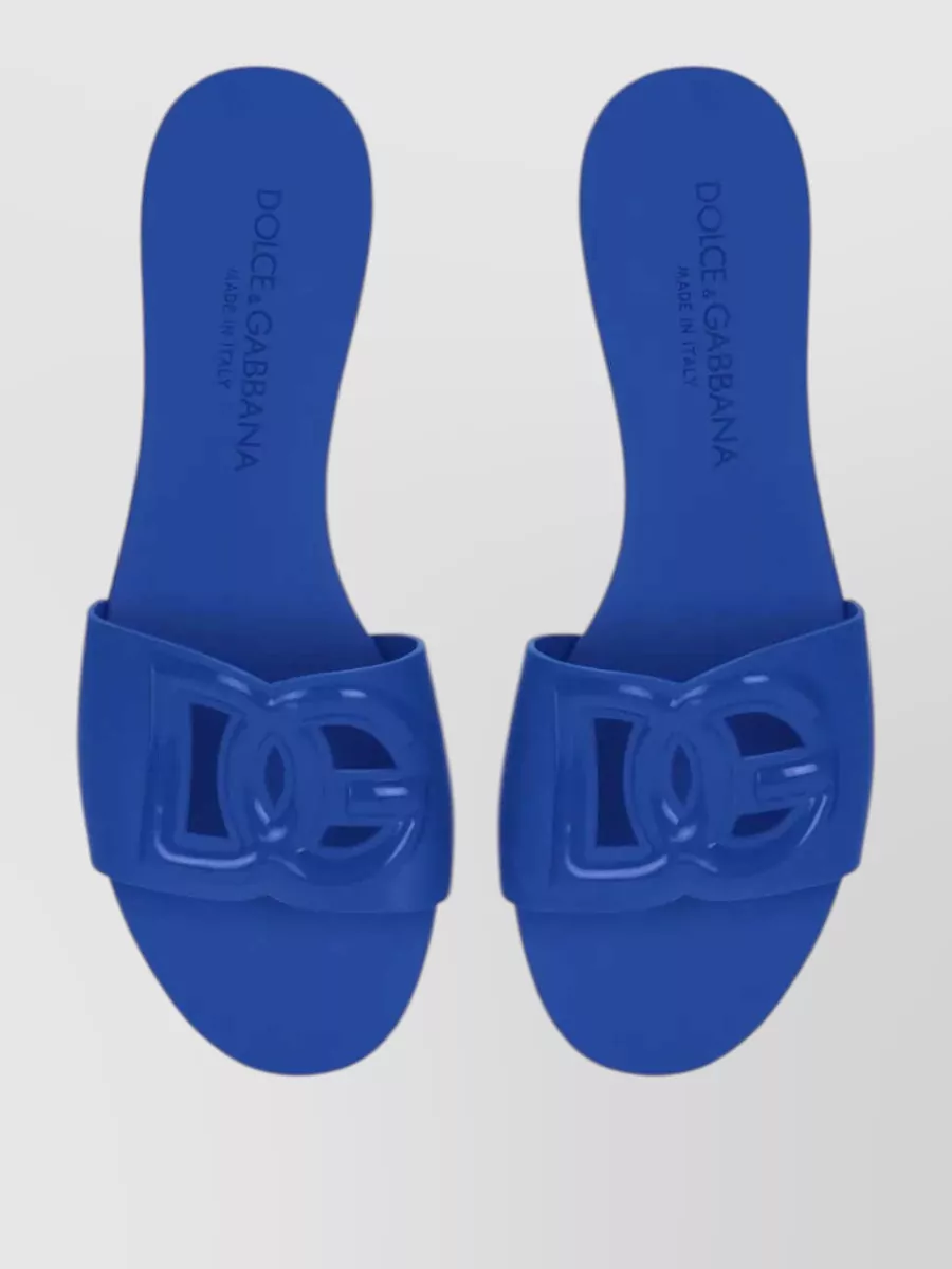 Dolce&Gabbana Logo-Print Slide Sandals