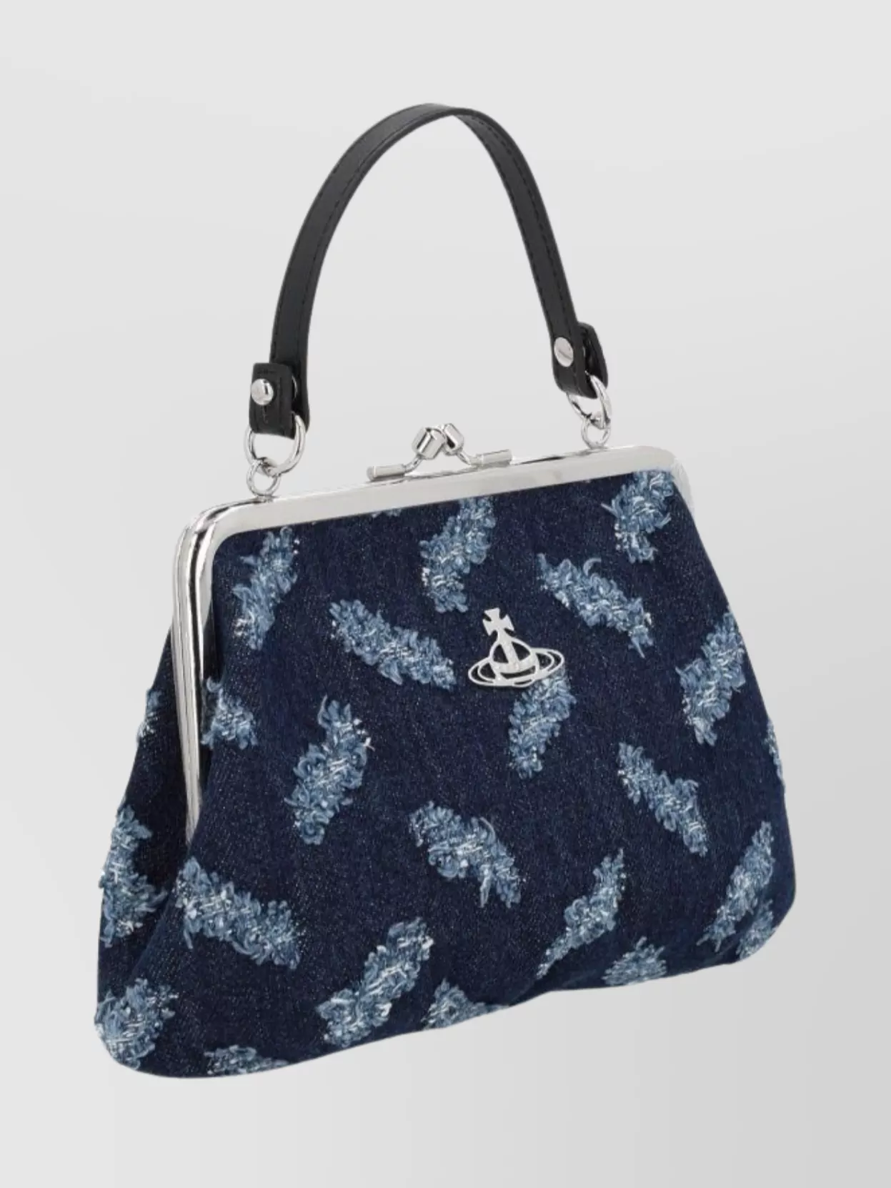 Vivienne Westwood Textured Shoulder Bag Chain Strap