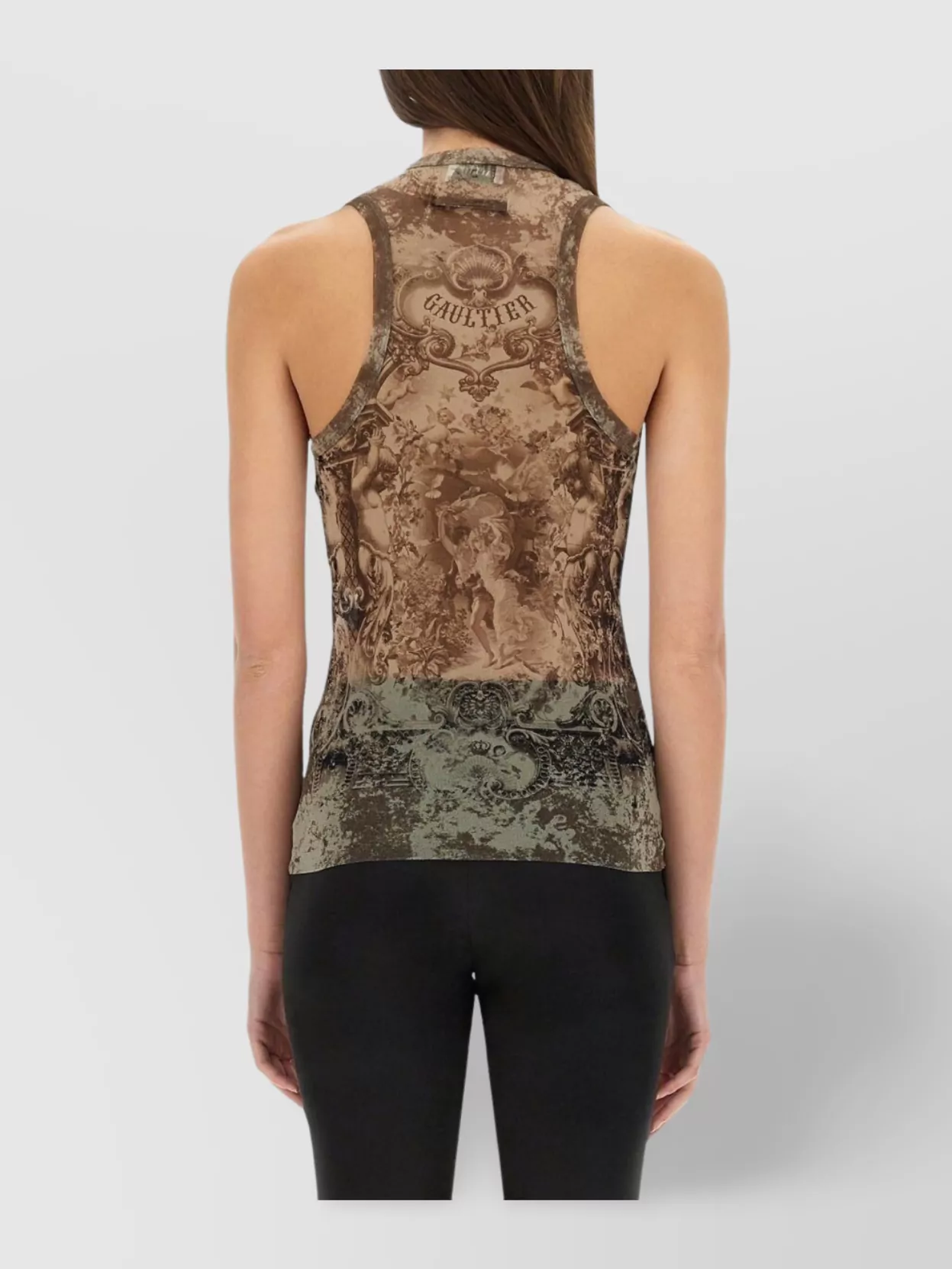 Jean Paul Gaultier Graphic Print Racerback Tank Top
