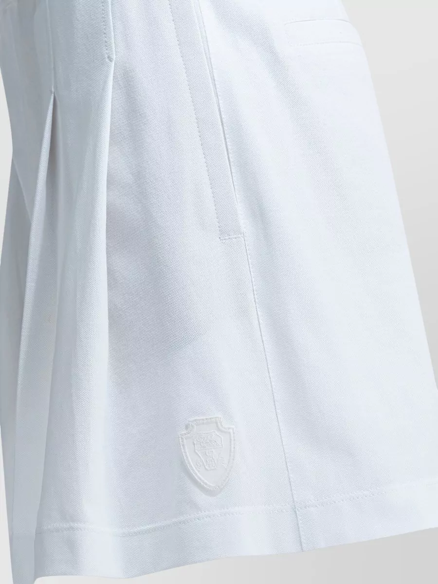 Brunello Cucinelli Pleated Cotton Tailored Shorts