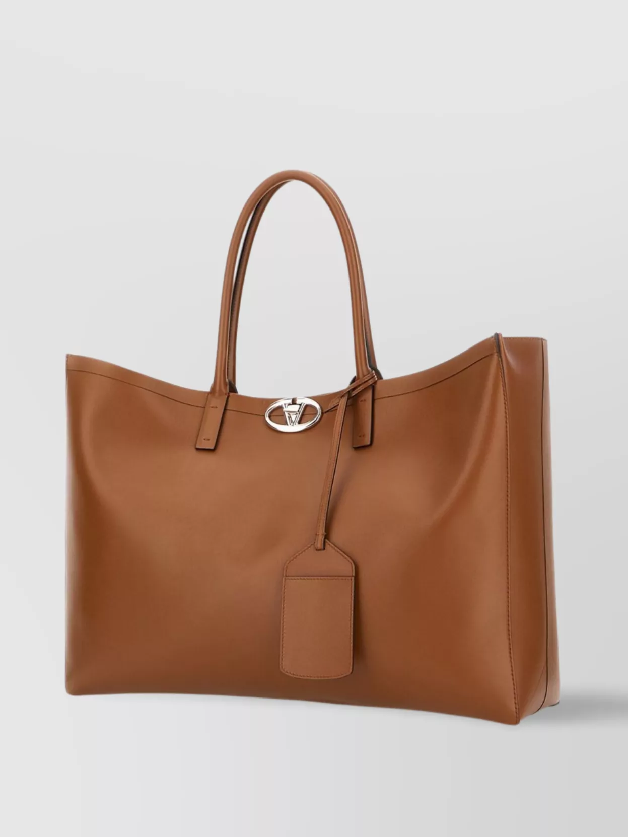 Valentino Garavani Medium Vlogo Locker Shopping Bag With Top Handles