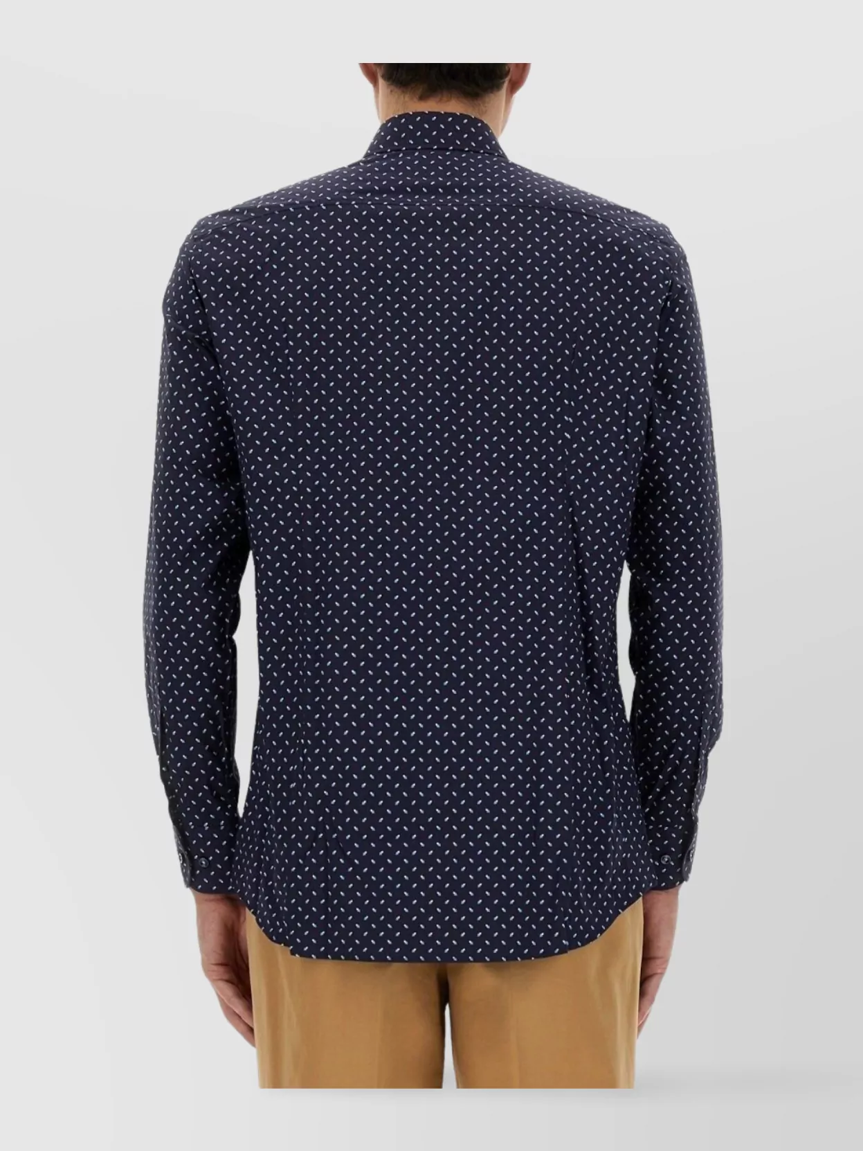 Boss Printed Slim Fit Shirt Collar