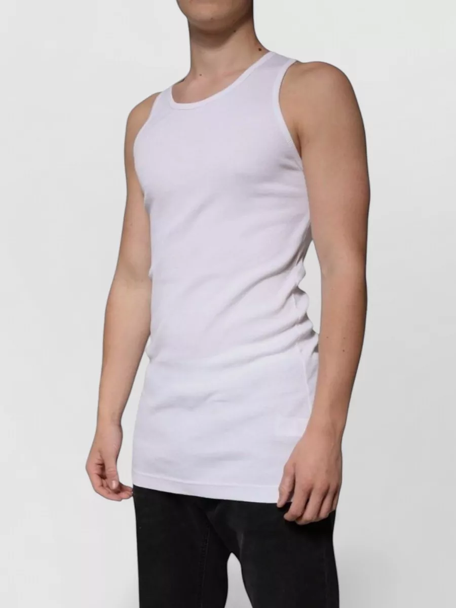 Dolce&Gabbana Ribbed Sleeveless Cotton Tank Top