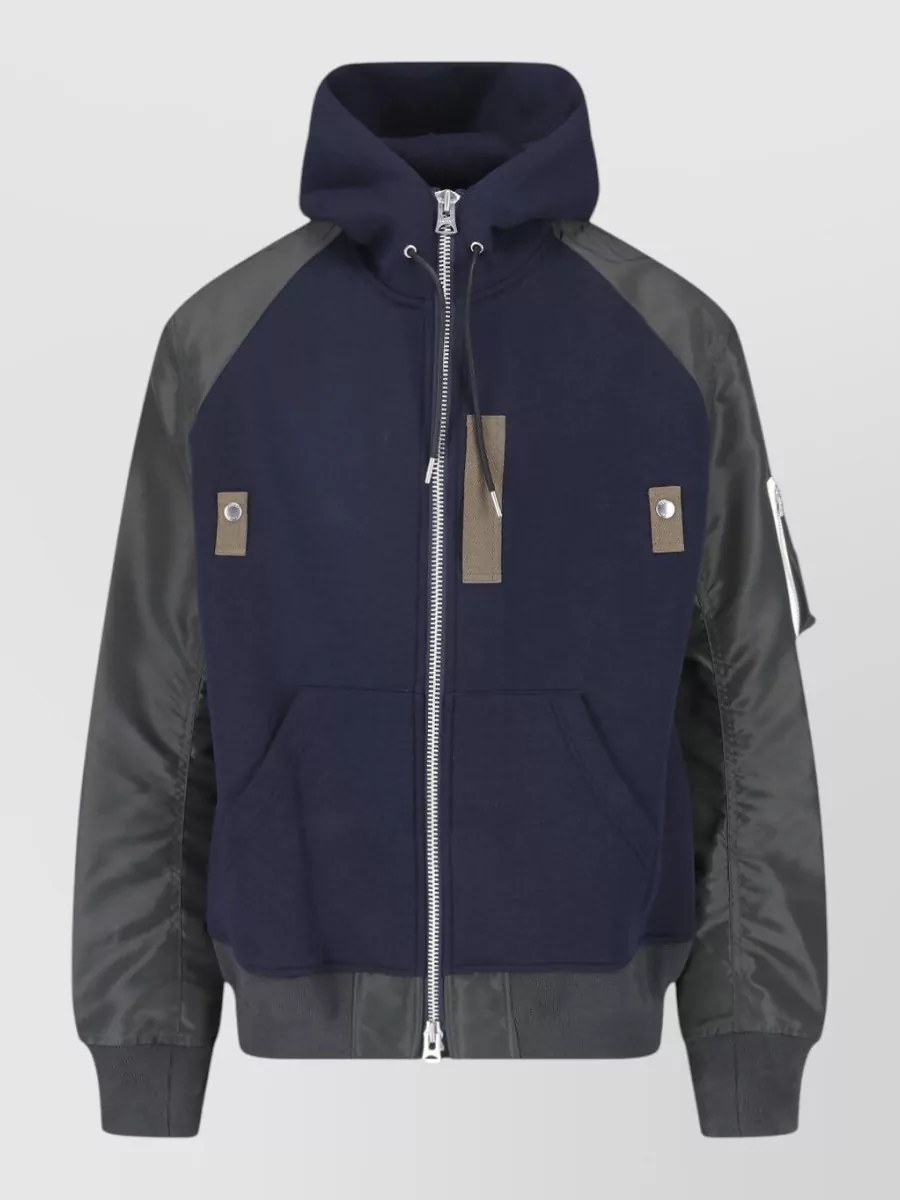 Sacai padded hooded coat