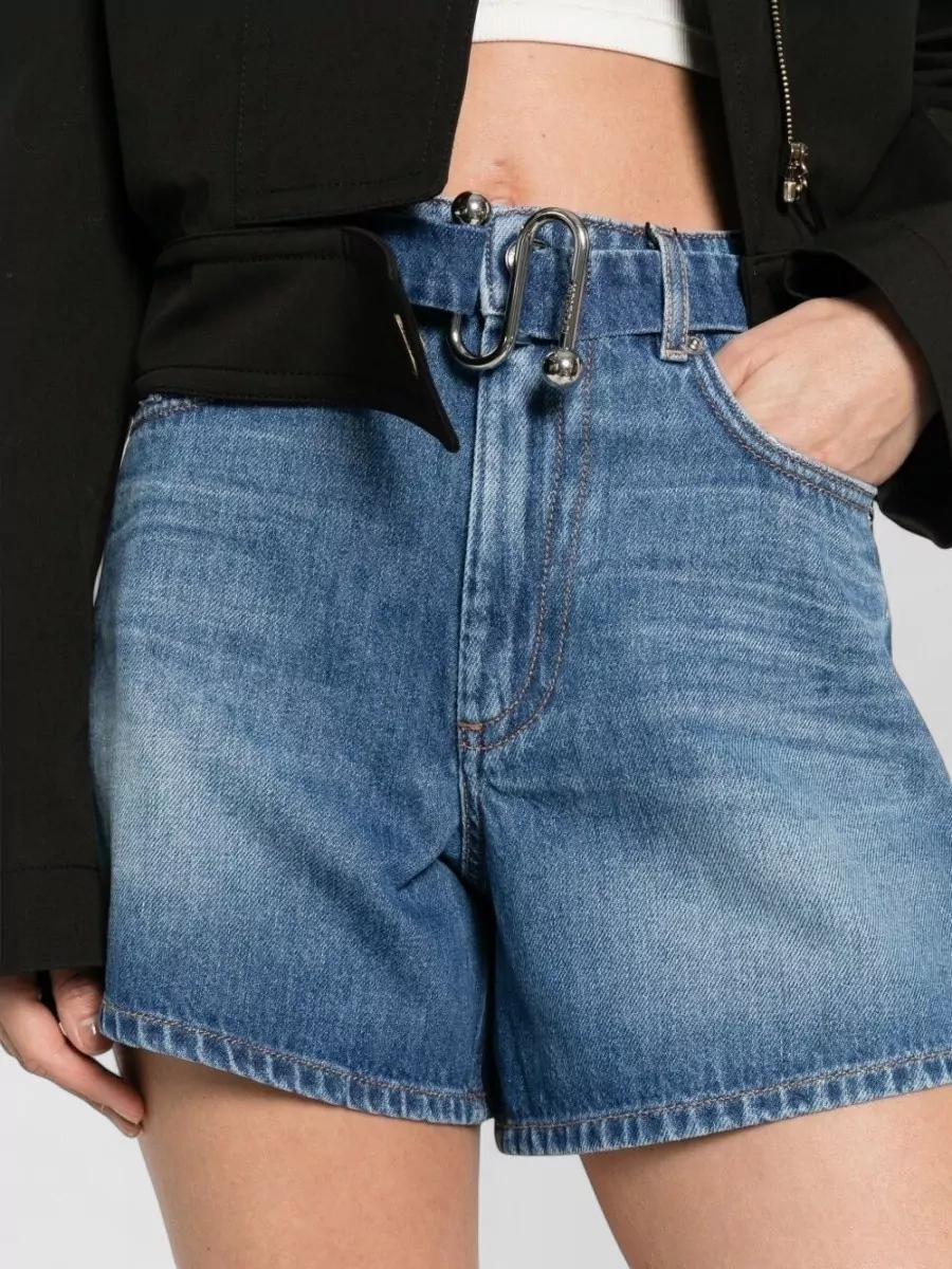 Sportmax Denim Knee-Length Shorts