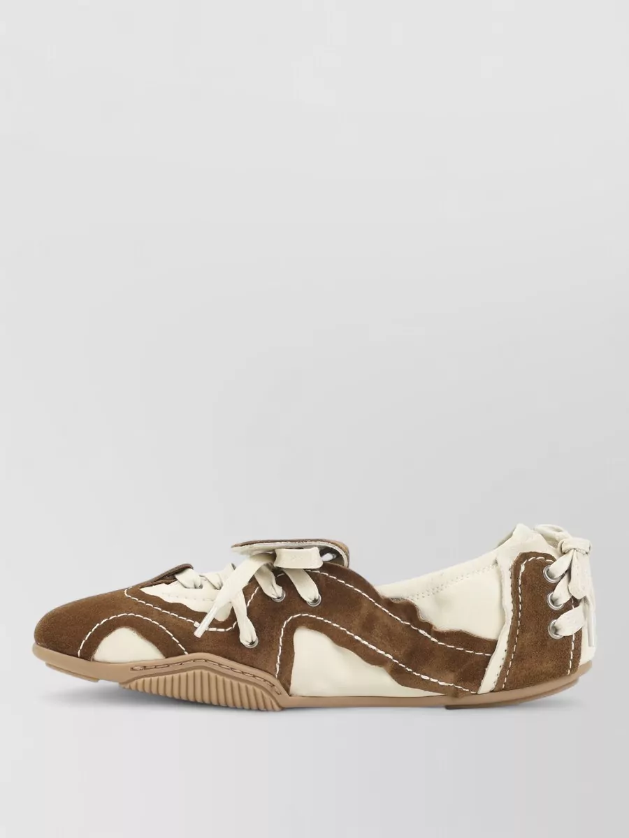 Acne Studios Leather Lace-Up Sneakers