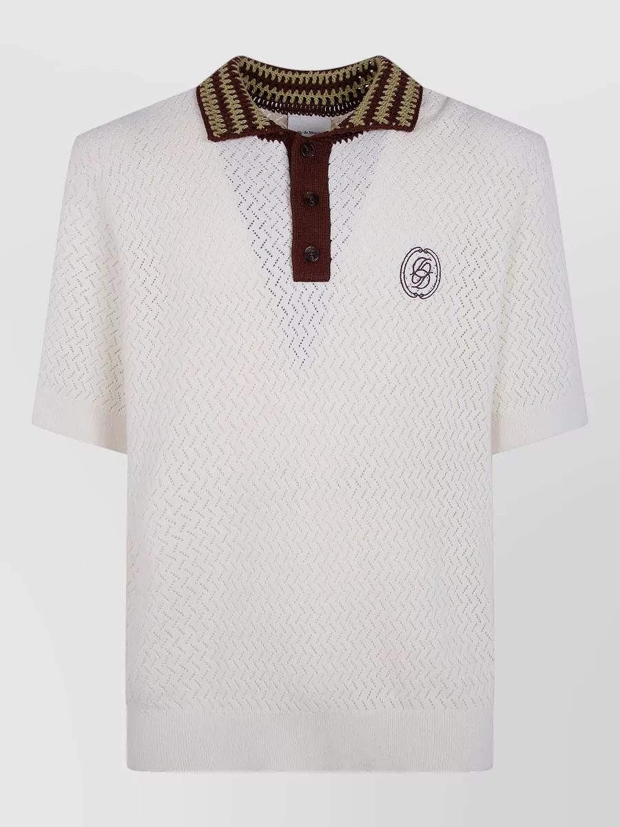 Drôle De Monsieur cotton polo shirt