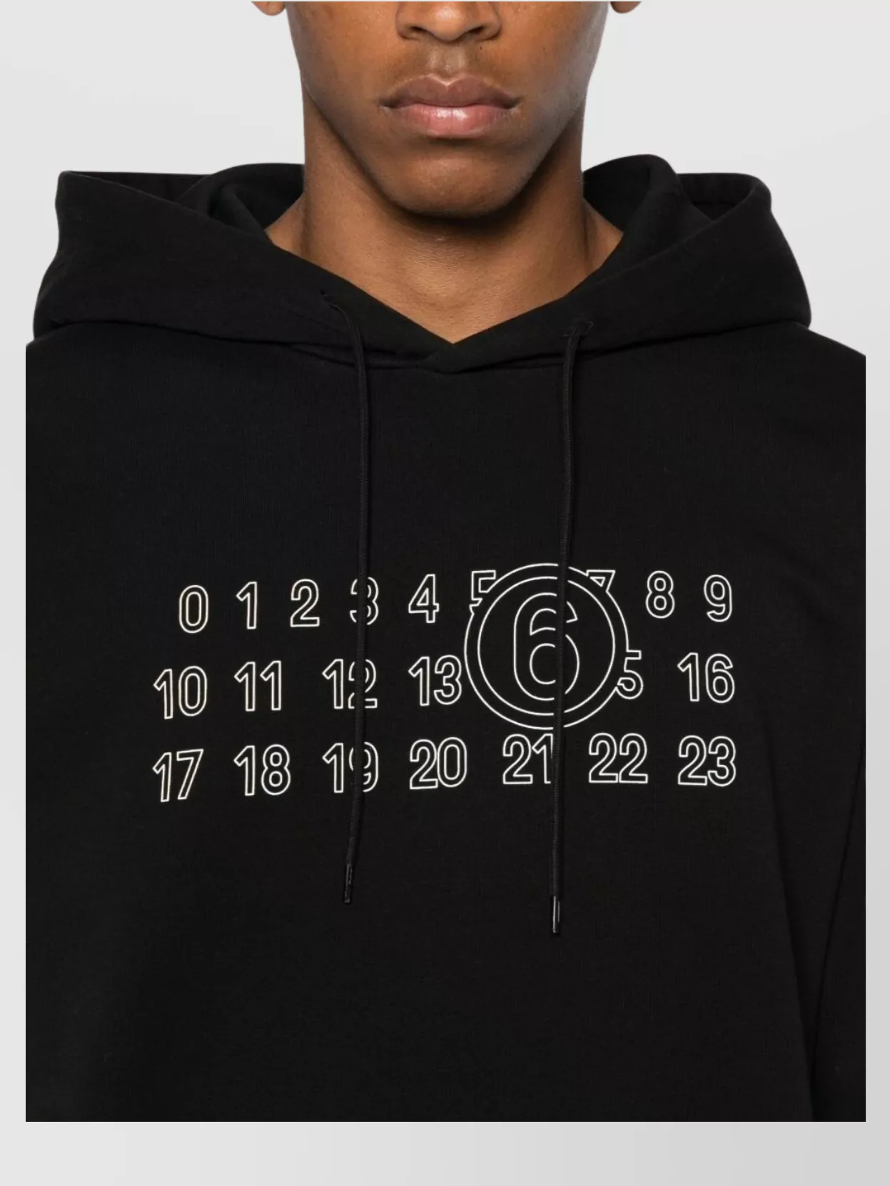 Mm6 Maison Margiela Hoodie Cotton Logo Kangaroo Pocket