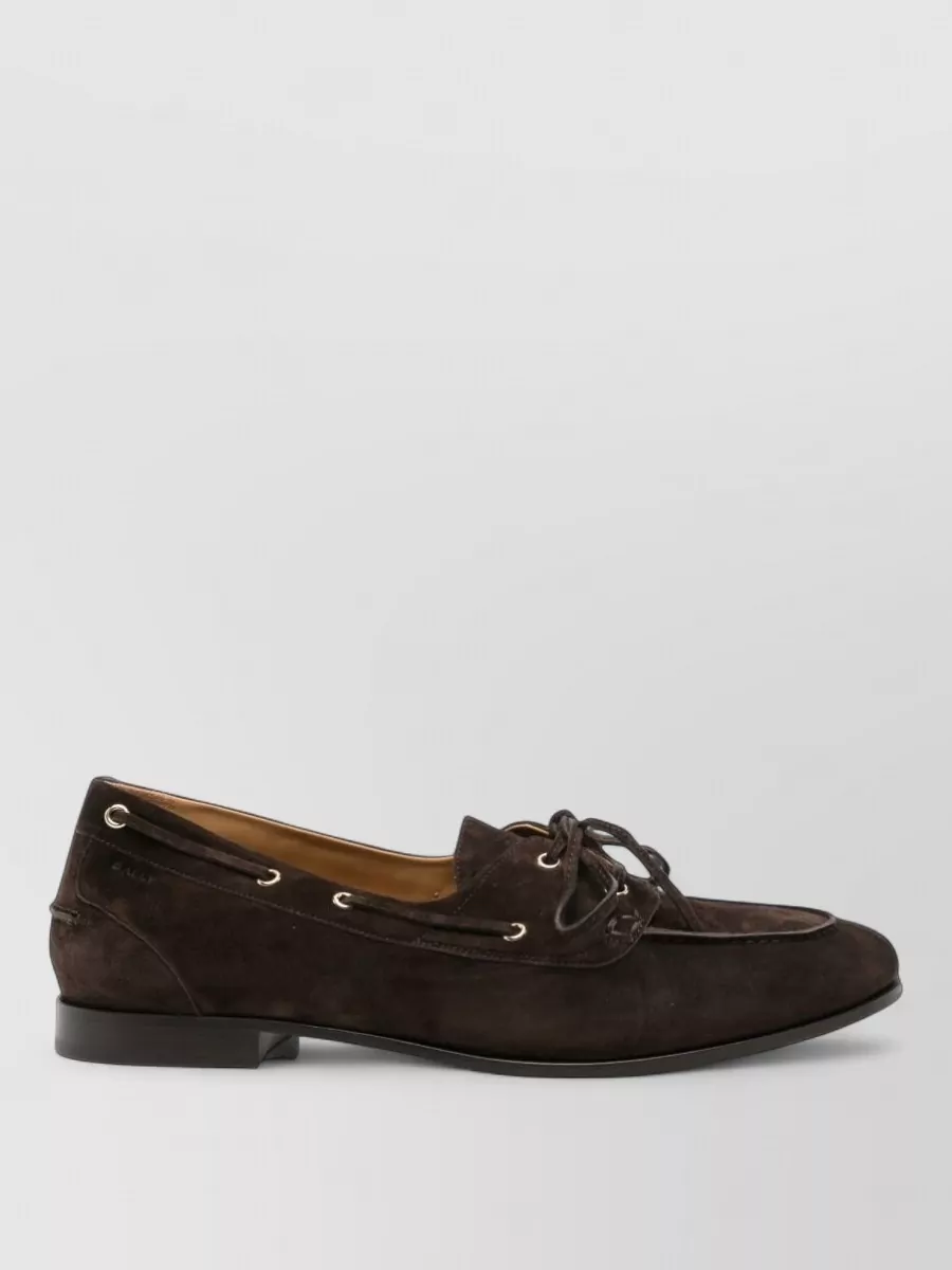 Bally leather boat shoes
